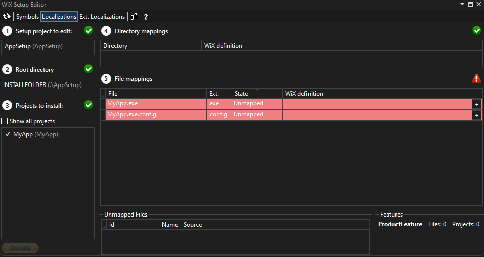 Add project output to your setup project