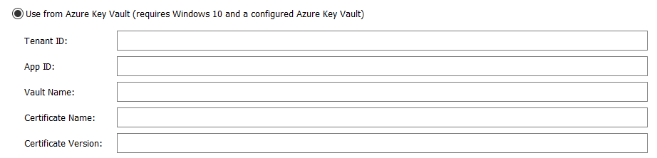 Azure signing