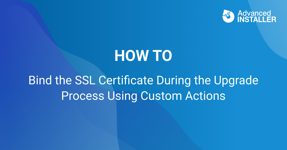 Binding ssl certificate during upgrade
