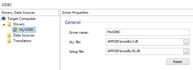 Configure ODBC Driver