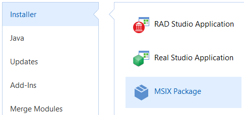 Create msix project