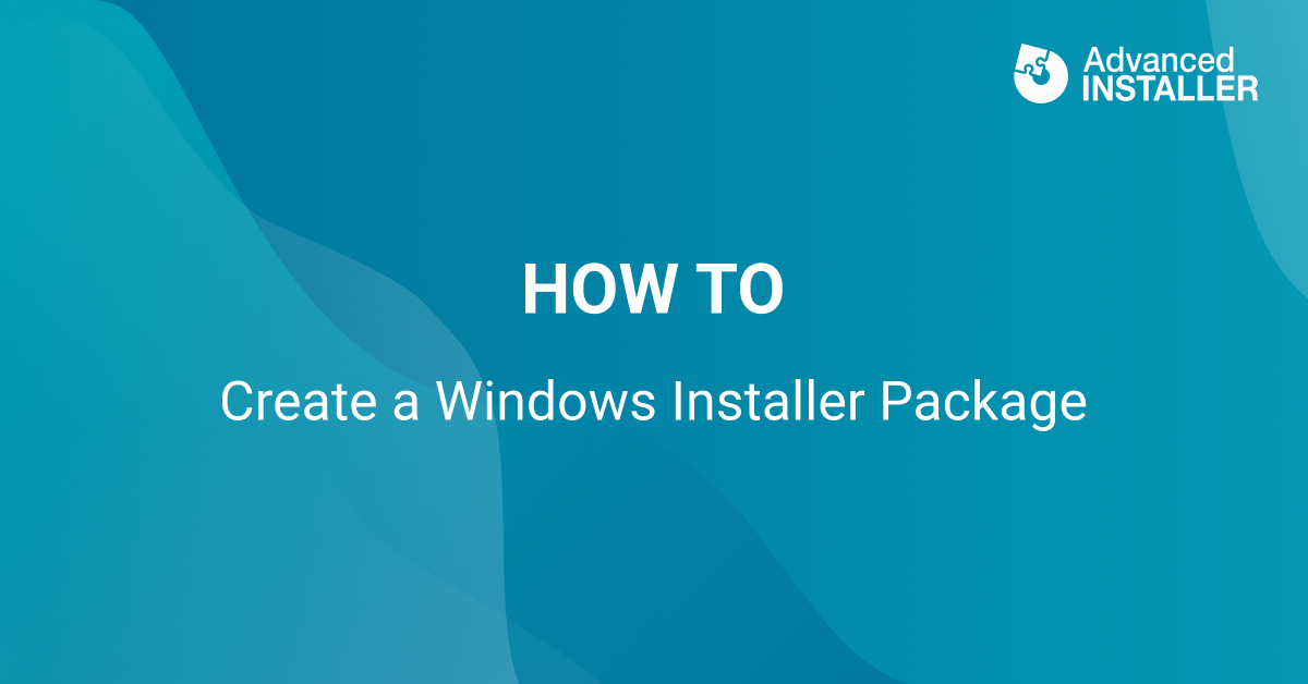 Create windows installer package