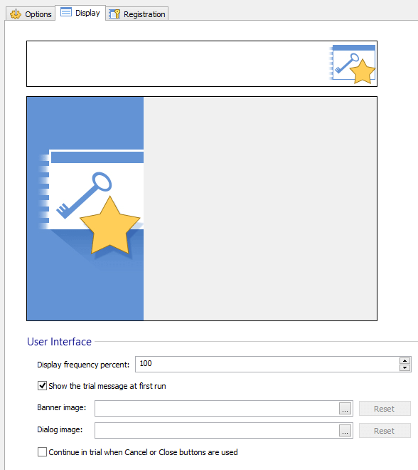 Licensing Display Options