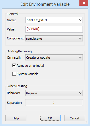 Edit Environment Variable