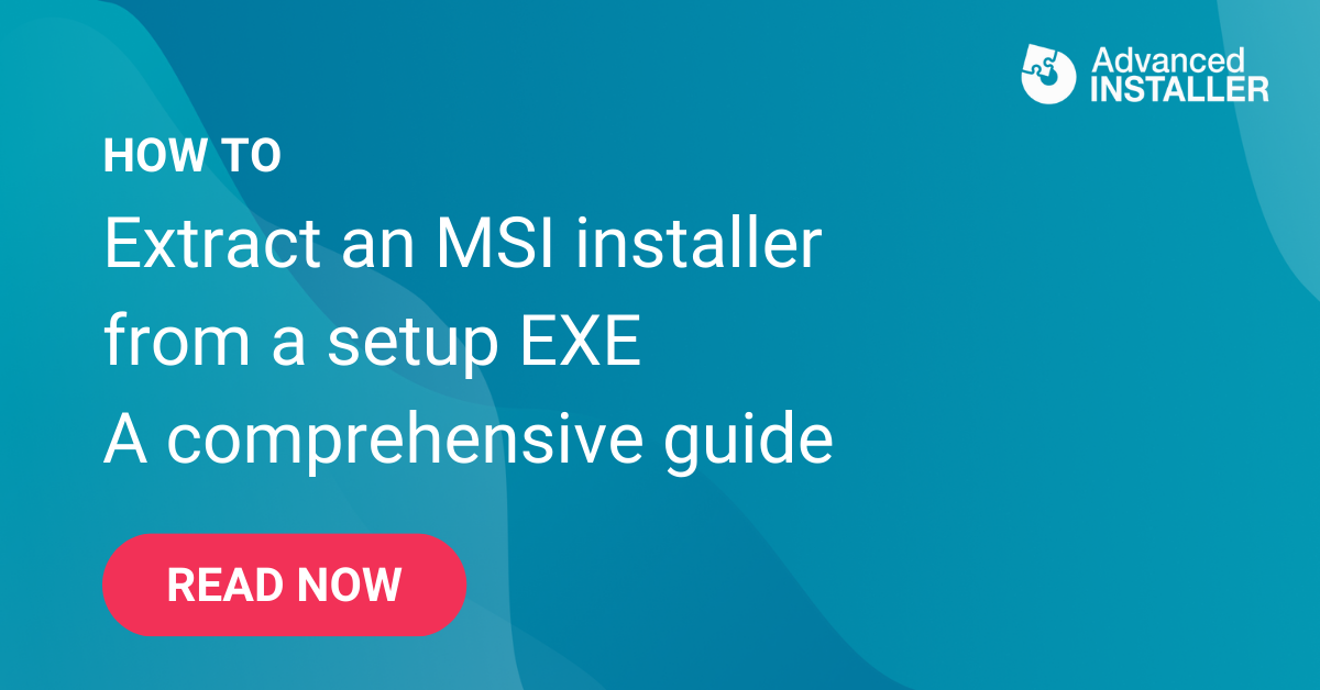 Extract msi from exe