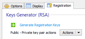 Generate Registration Keys