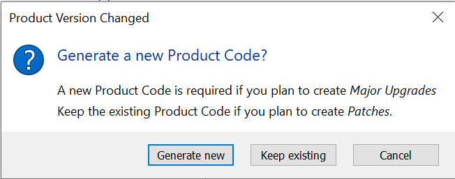 Generate New Product Code