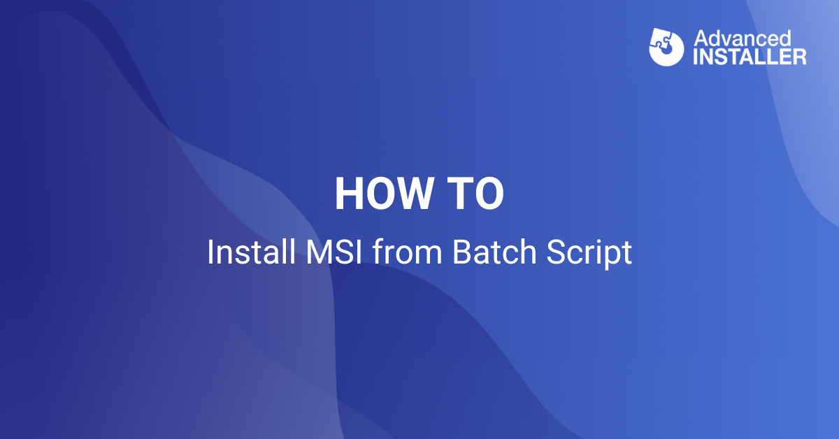 How to install msi from cmd