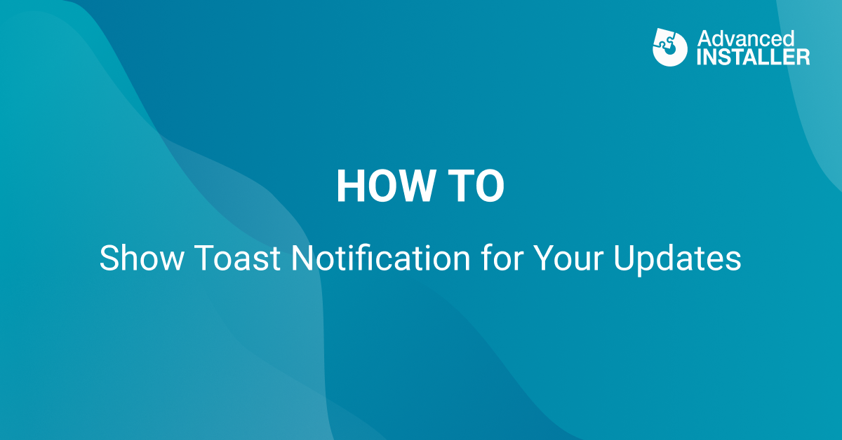 How to show toast notification for updates