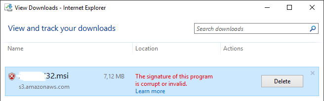 digital signature sha-1 is invalid, sha-2 signing is required