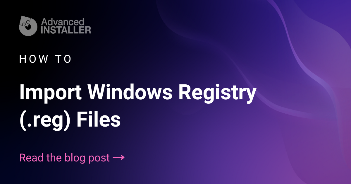 Import registry files