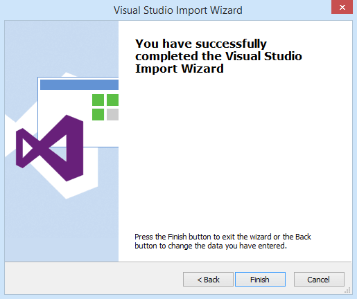 Import Visual Studio project