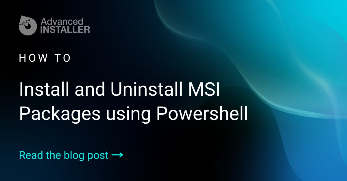 Install msi files with powershell
