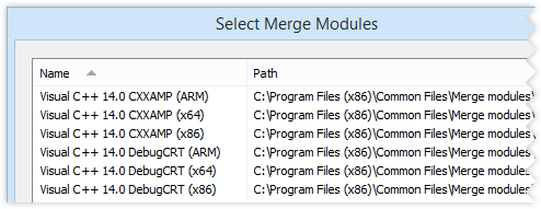 Merge Modules