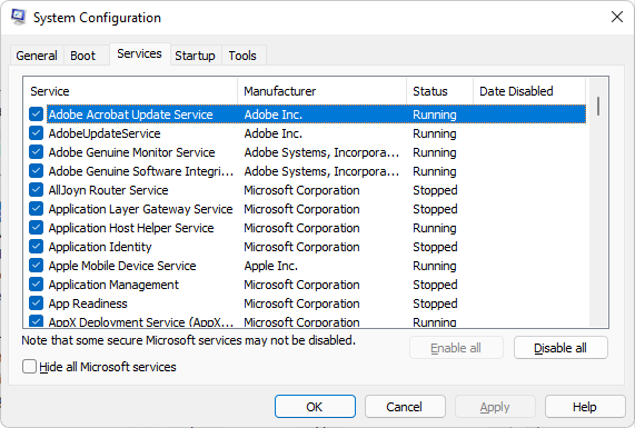 MS Configuration Utility