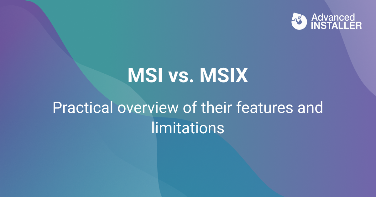 Msix limitations