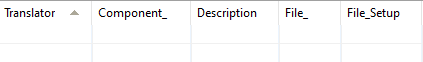 ODBCTranslator Table