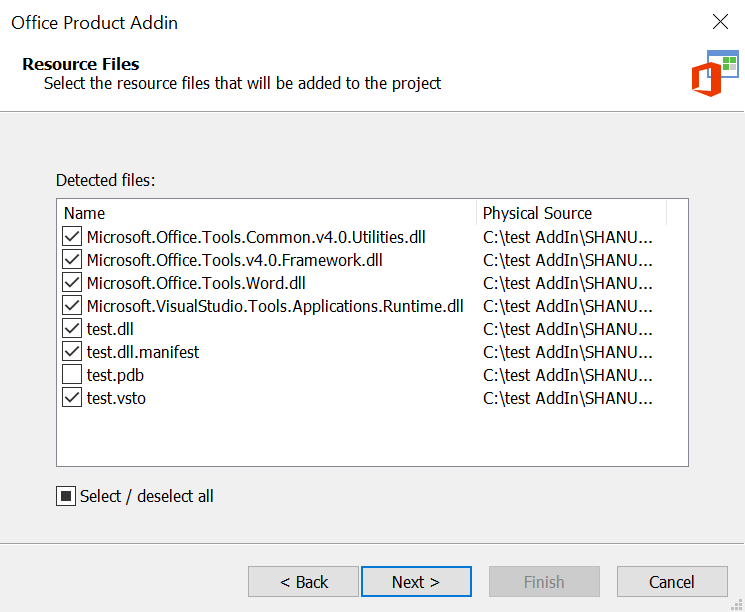 Office Add-In Files