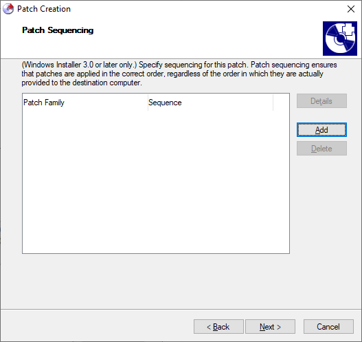 Patch Sequencing                   Windown