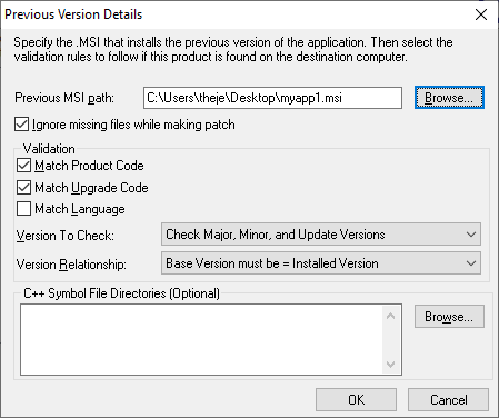 Previous MSI Path