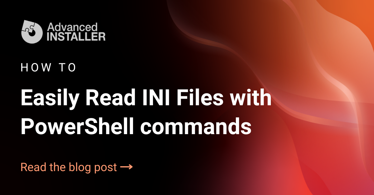 Read ini files with powershell