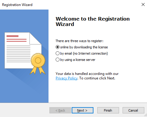 Registration Wizard