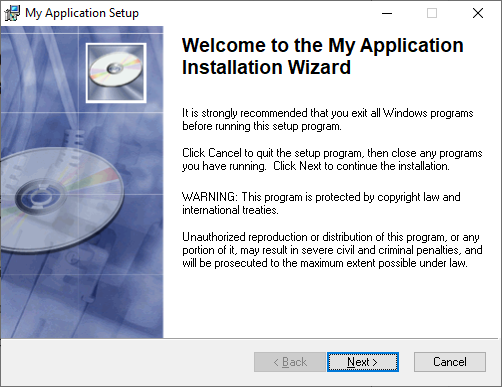 The resulted MSI installer