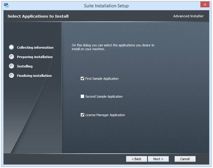 Resulted Suite Installation Dialog