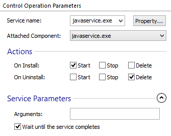 Service Control Parameters