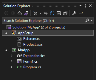 Solution Explorer