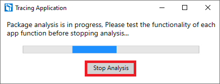 Stop Analysis option in Package Analyzer