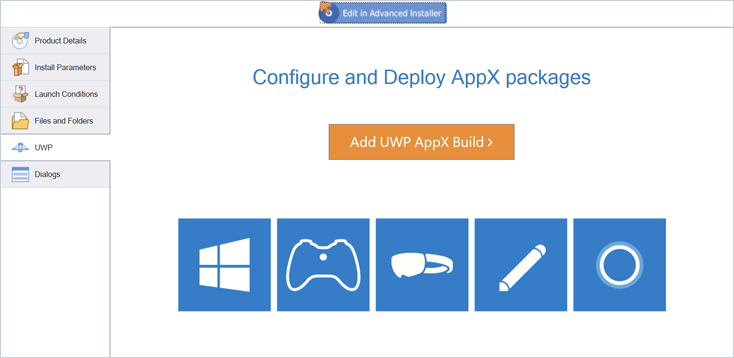 Desktop Bridge - VS extension for Advanced Installer