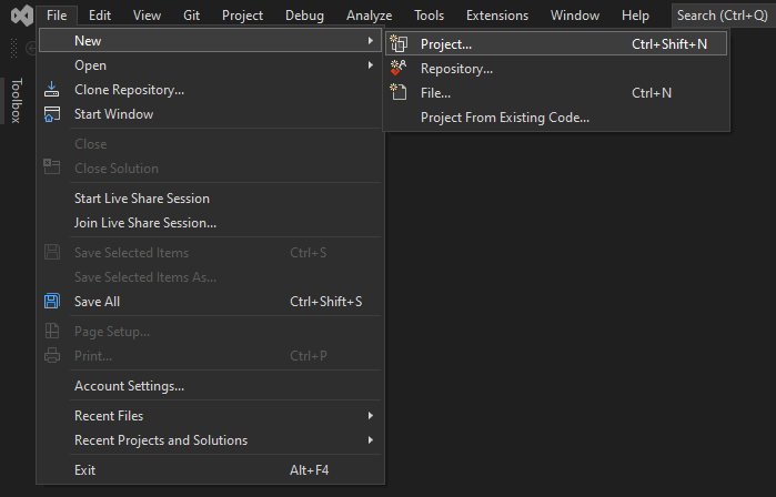 Visual Studio to create a simple Windows Forms