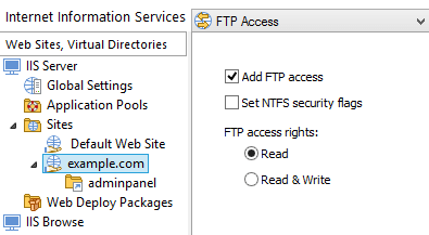 Web Site FTP