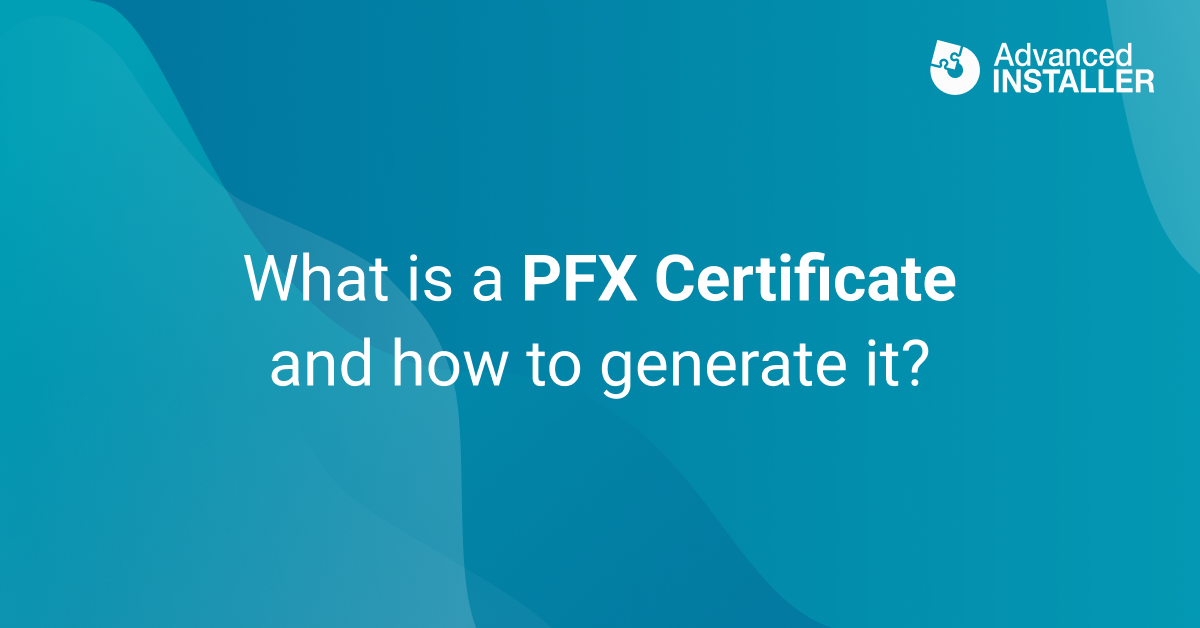 What is pfx certificate